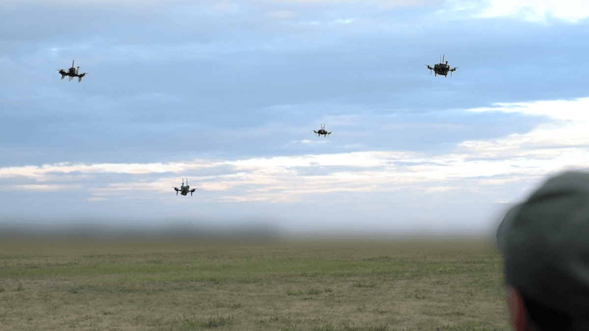 Drone Swarms Go to War: Ukraine experiments with small groups of low-contact, high-autonomy drones that strike on initiative