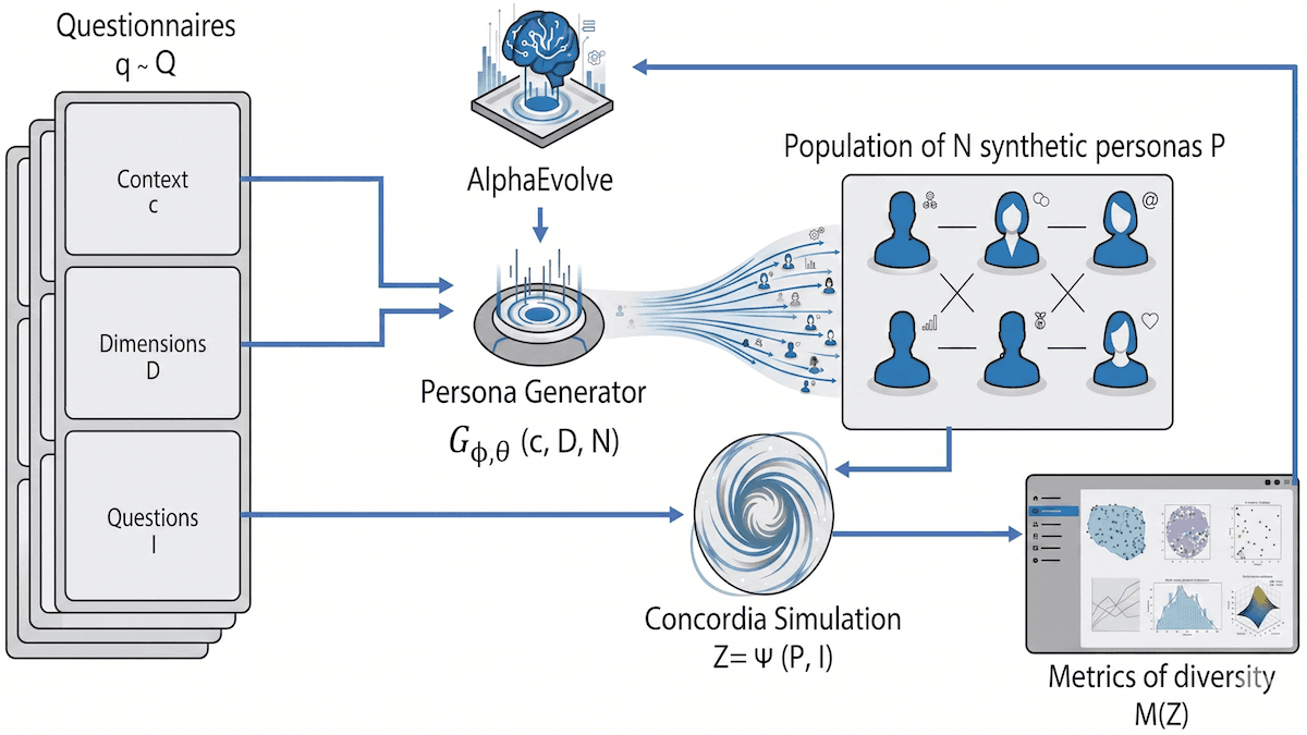 Simulating Diverse Human Cohorts: Persona generation simulates human characters across a controllable range of points of view