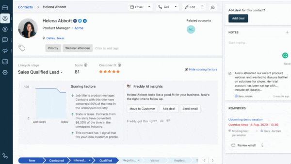 Bespoke Models on a Grand Scale: How FreshWorks uses AI to build products for sales teams.